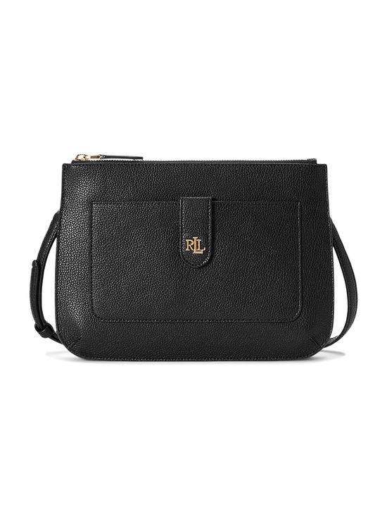 Lauren Ralph Lauren Handbags - LAUREN Ralph Lauren Pebbled Leather Medium Jamey Crossbody Black One Size
